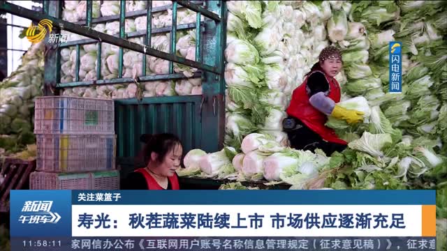 【关注菜篮子】寿光：秋茬蔬菜陆续上市 市场供应逐渐充足