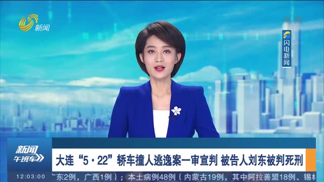 大连“5·22”轿车撞人逃逸案一审宣判 被告人刘东被判死刑