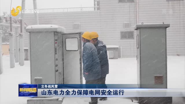 【立冬战风雪】山东电力全力保障电网安全运行