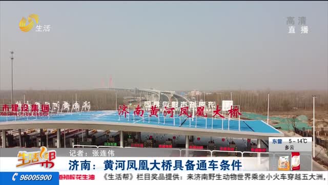 济南：黄河凤凰大桥具备通车条件