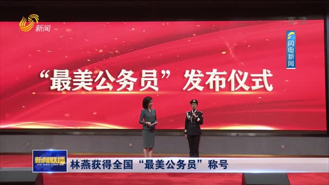 林燕获得全国"最美公务员"称号