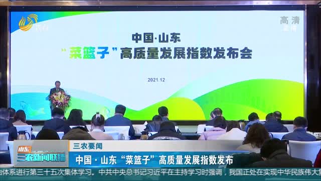 【三农要闻】中国·山东“菜篮子”高质量发展指数发布