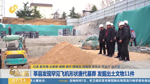 莘县发现罕见飞机形状唐代墓葬 发掘出土文物11件