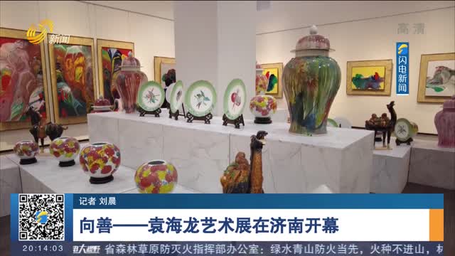 向善——袁海龙艺术展在济南开幕