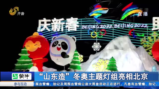 “山東造”冬奧主題燈組亮相北京