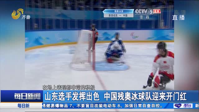 山东选手发挥出色 中国残奥冰球队迎来开门红