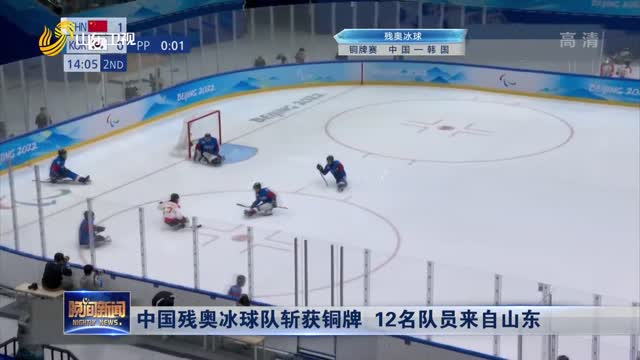 中国残奥冰球队斩获铜牌 12名队员来自山东