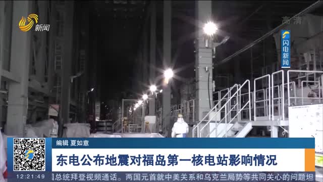 东电公布地震对福岛第一核电站影响情况
