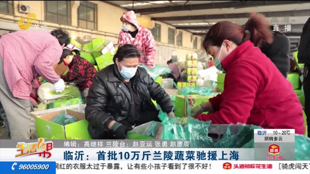 临沂：首批10万斤兰陵蔬菜驰援上海