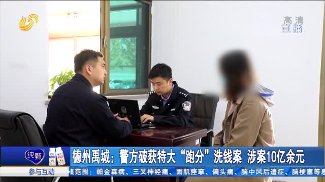 德州禹城：警方破获特大“跑分”洗钱案 涉案10亿余元