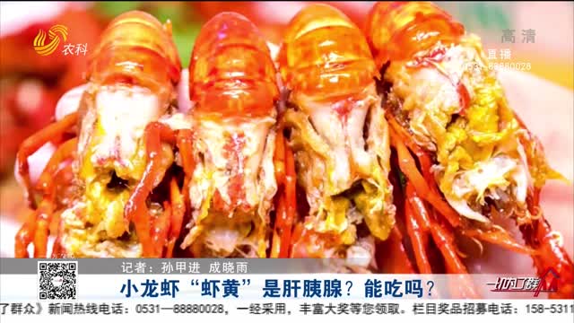 小龍蝦“蝦黃”是肝胰腺？能吃嗎？