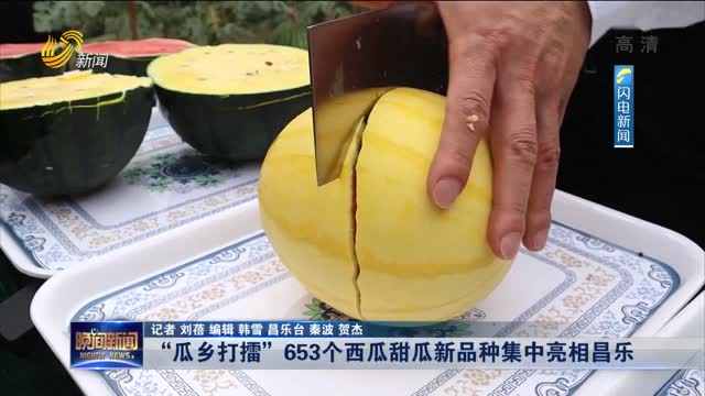 “瓜鄉打擂”653個西瓜甜瓜新品種集中亮相昌樂