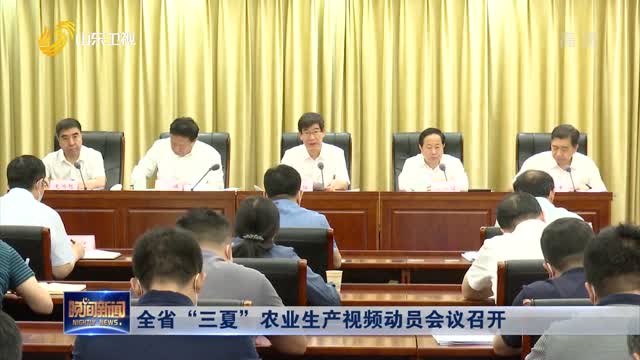 全省“三夏”农业生产视频动员会议召开