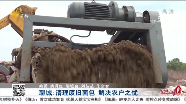 聊城：清理废旧菌包 解决农户之忧