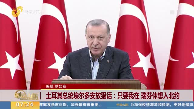 土耳其总统埃尔多安放狠话：只要我在 瑞芬休想入北约