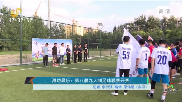 昌乐县第八届九人制足球联赛开赛