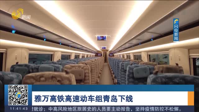 雅万高铁高速动车组青岛下线 高端装备制造业已成为山东的一张闪亮名片