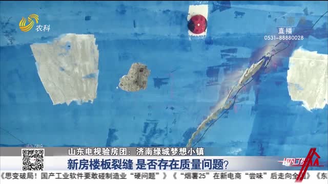 【山东电视验房团：济南绿城梦想小镇】新房楼板裂缝 是否存在质量问题？