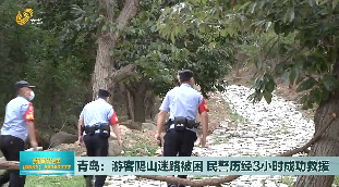 青岛：游客爬山迷路被困 民警历经3小时成功救援