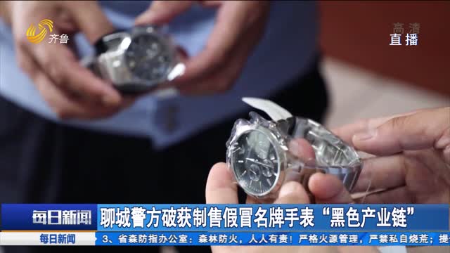 聊城警方破获制售假冒名牌手表“黑色产业链”