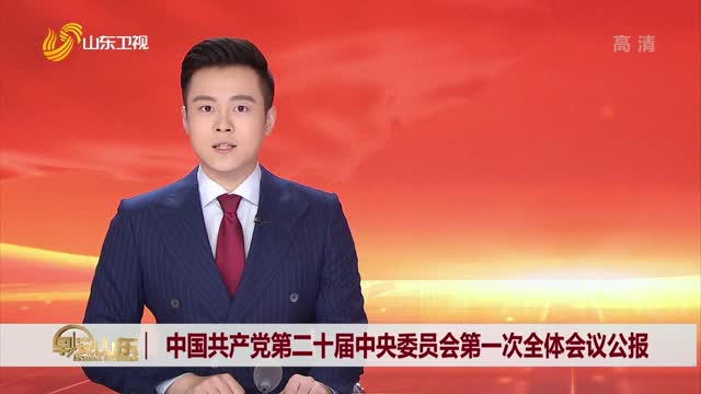 中国共产党第二十届中央委员会第一次全体会议公报