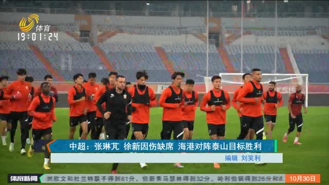 中超：张琳芃 徐新因伤缺席 海港对阵泰山目标胜利