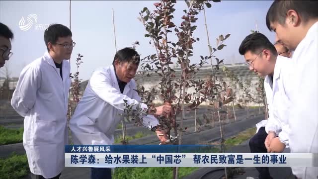 【人才兴鲁展风采】陈学森：给水果装上“中国芯” 帮农民致富是一生的事业