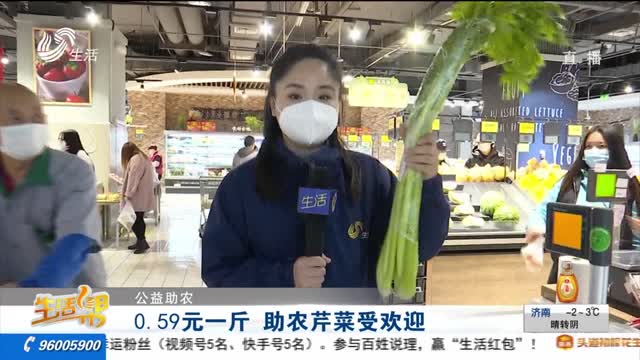 【公益助农】0.59元一斤 助农芹菜受欢迎