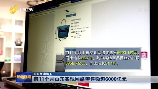 前11个月山东实现网络零售额超6000亿元