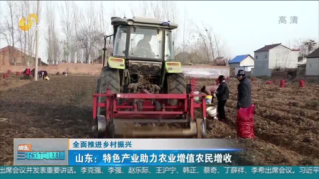 【全面推进乡村振兴】山东：特色产业助力农业增值农民增收