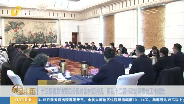 十三届省政协委员分组讨论林武讲话、审议十二届省政协常委会工作报告