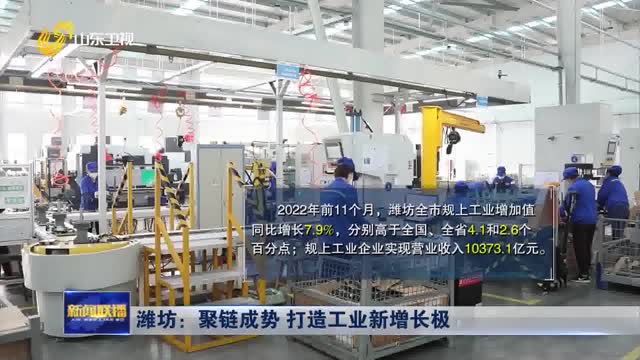 潍坊：聚链成势 打造工业新增长极