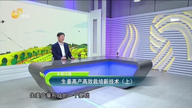 2023年02月28日《農技推廣在行動》：生姜高產高效栽培新技術（上）
