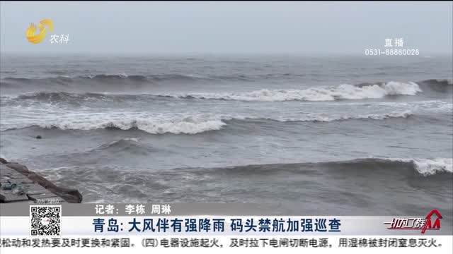 青岛：大风伴有强降雨 码头禁航加强巡查