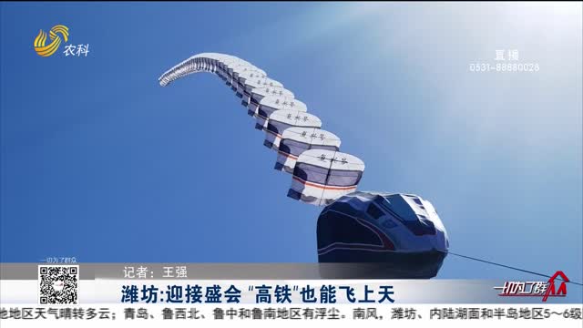 潍坊：迎接盛会 “高铁”也能飞上天