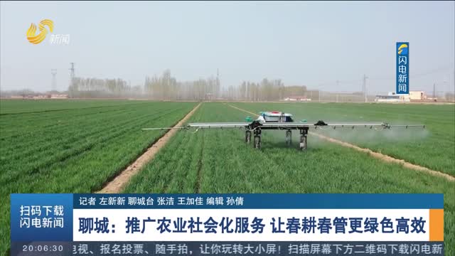 聊城：推广农业社会化服务 让春耕春管更绿色高效