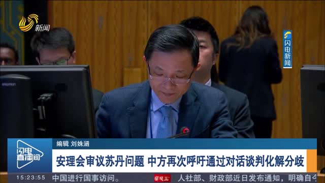 安理会审议苏丹问题 中方再次呼吁通过对话谈判化解分歧