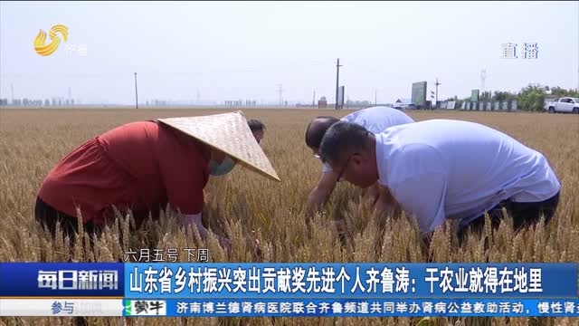 山东省乡村振兴突出贡献奖先进个人齐鲁涛：干农业就得在地里