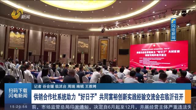 供销合作社系统助力“好日子”共同富裕创新实践经验交流会在临沂召开