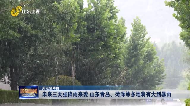 【关注强降雨】未来三天强降雨来袭 山东青岛、菏泽等多地将有大到暴雨