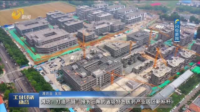潍坊：打造“链”接长三角的省级特色医药产业园区新标杆