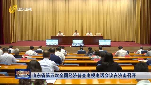 山东省第五次全国经济普查电视电话会议在济南召开