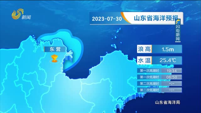 2023年07月29日《山東省海洋預報》