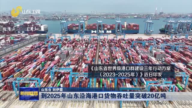 到2025年山東沿海港口貨物吞吐量突破20億噸