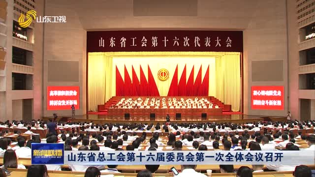 山东省总工会第十六届委员会第一次全体会议召开