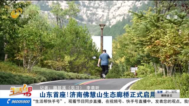 山东首座！济南佛慧山生态廊桥正式启用