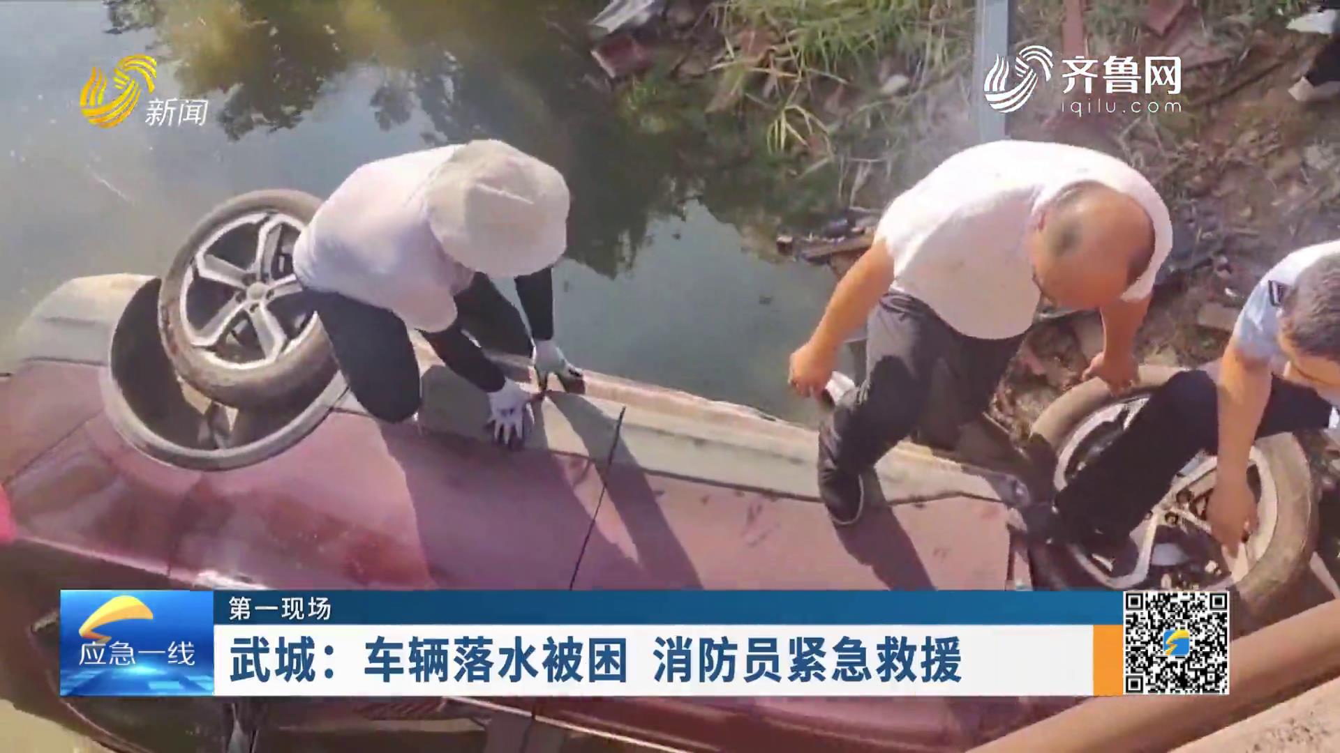 20230903：武城：车辆落水被困 消防员紧急救援