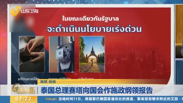 泰国总理赛塔向国会作施政纲领报告