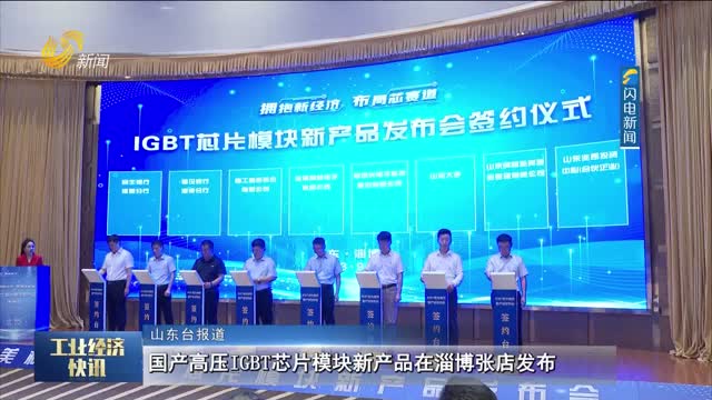 国产高压IGBT芯片模块新产品在淄博张店发布