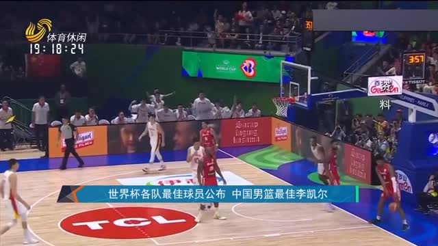 世界杯各队最佳球员公布 中国男篮最佳李凯尔
